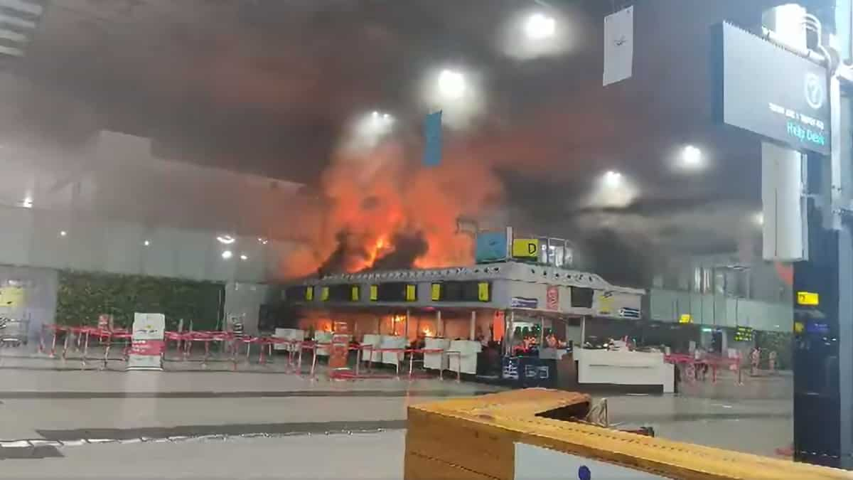 Video | India: Fire breaks out inner Kolkata airport’s check-in space