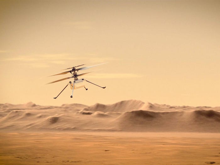 Is NASA planning the first off-world flight with Ingenuity Mars Helicopter in early April?