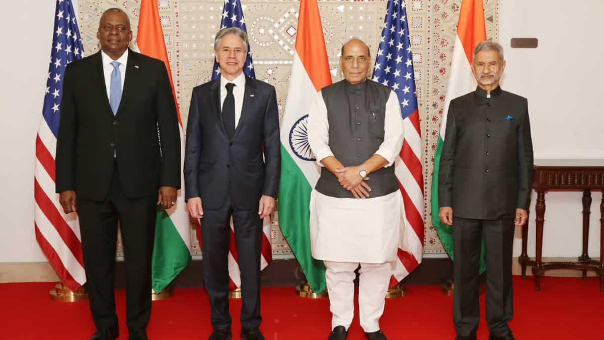 India-US 2+2: Defence, international ministers discuss West Asia; MQ-9B drones deal on charts