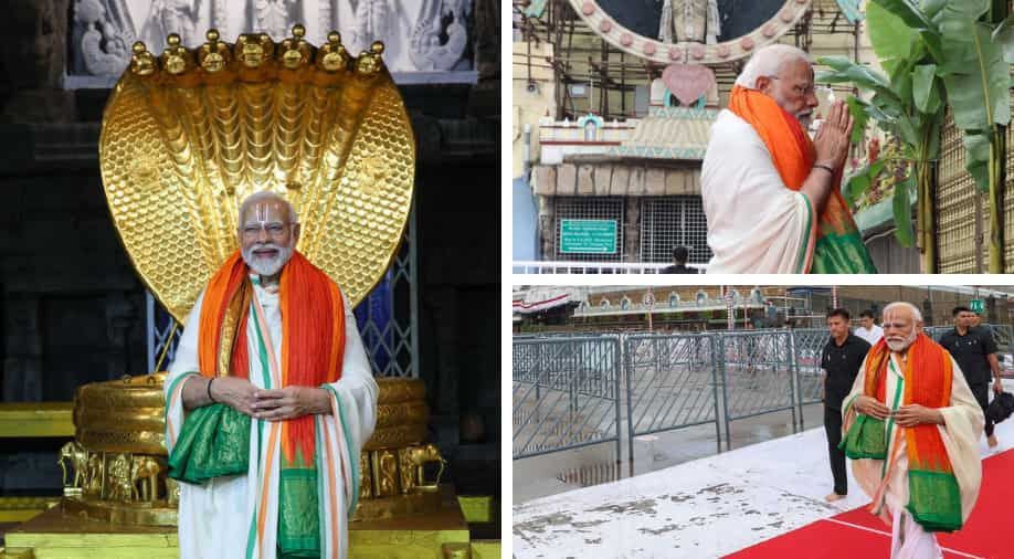 India: PM Modi visits Tirupati shrine, all attach of living to keep mega freeway mark in Hyderabad