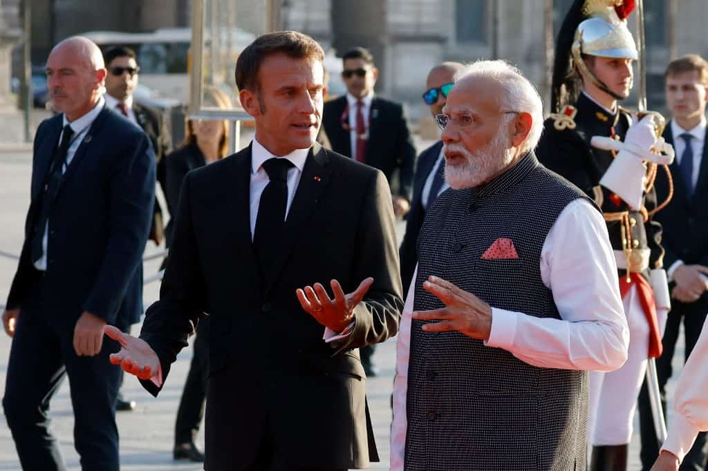 Macron’s India focus on over with: Jaipur roadshow, defence bulletins on playing cards