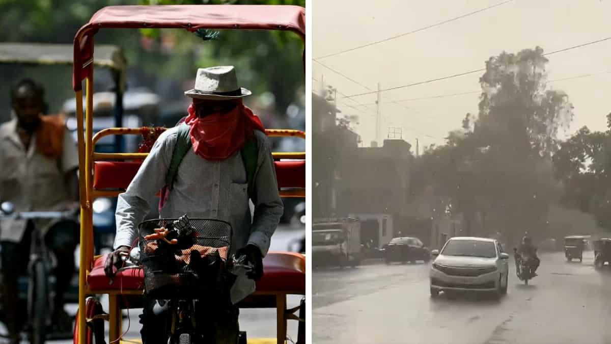 Delhi soaks in rain after highest-ever temperature of 52.3 levels, after which, a twist