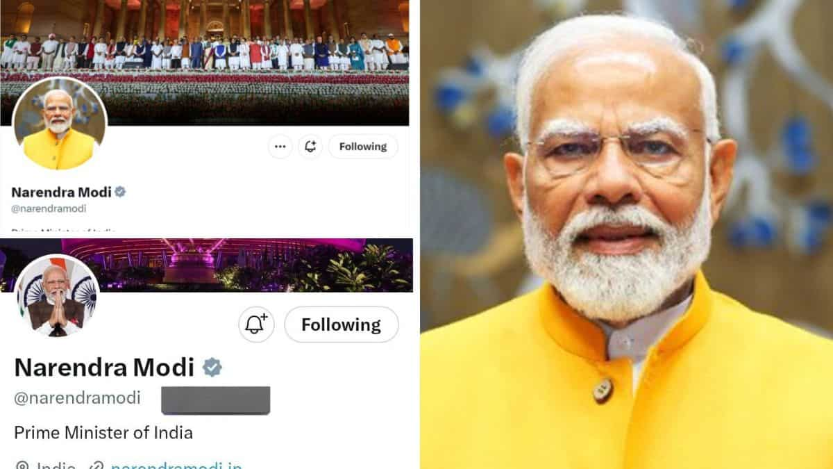 PM Modi revamps legit X handles, uploads novel profile and quilt photos