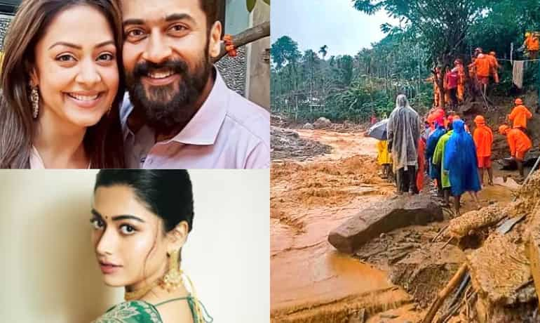 Wayanad landslide: Suriya, Jyotika, Rashmika & other stars donate millions for victims