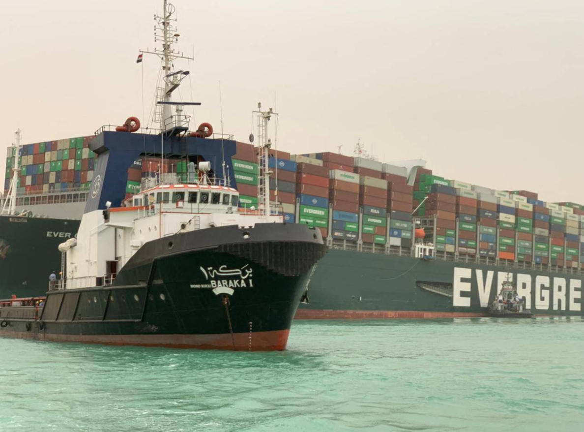 Huge Container Ship Involuntarily Blocks Suez Canal: Egypt