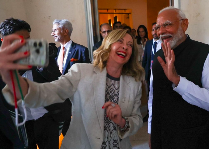 “Hello From Melodi Team”: PM Modi-Giorgia Meloni Bonhomie At G7 Summit